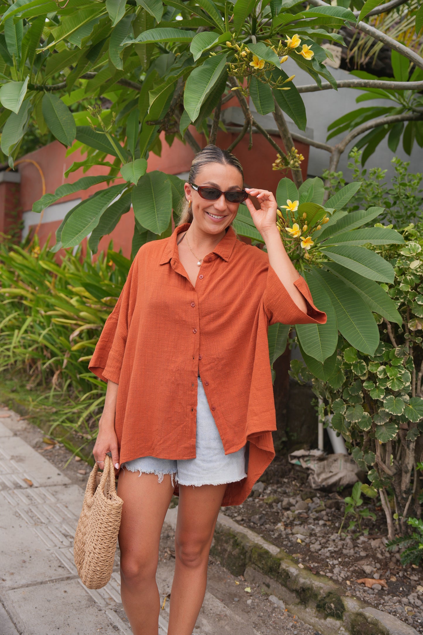 Short Sleeve Oversized Shirt